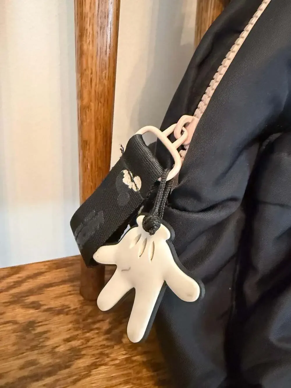 Zara Disney Mickey Mouse and Friends Black Mini Backpack with Mouse Ears